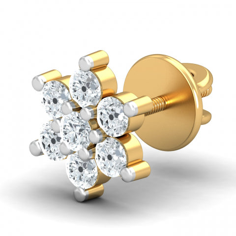 Flower Diamond Studs