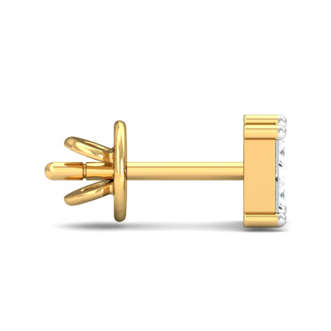 Men's Solitaire Earring Stud