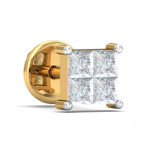 Men's Solitaire Earring Stud