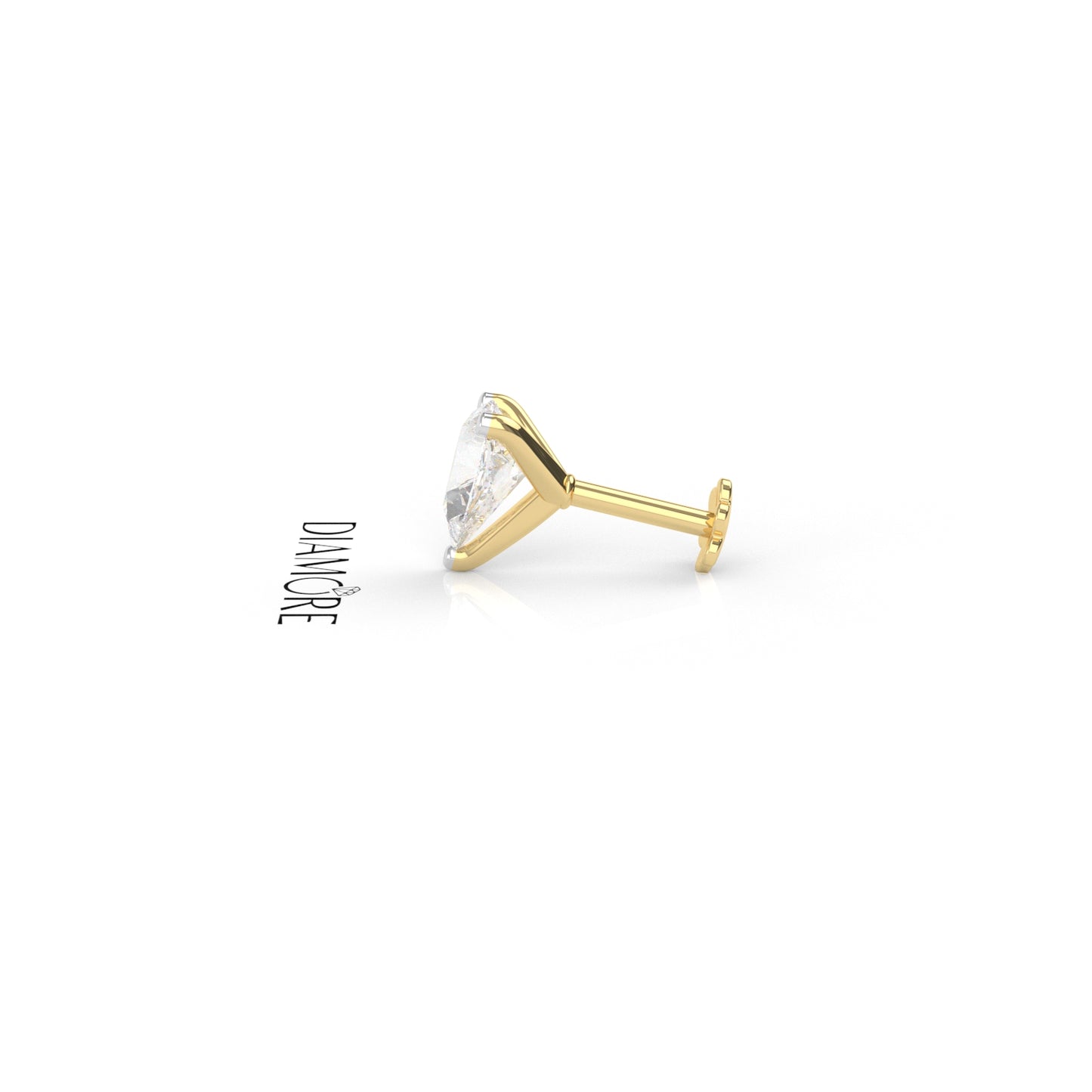 Pear cut Diamond Nosepin