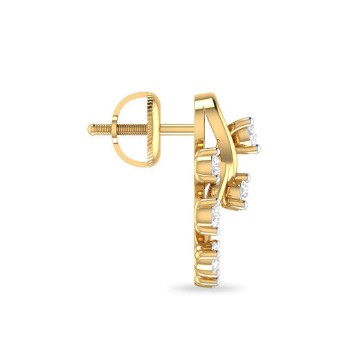 Vine Diamond Earrings