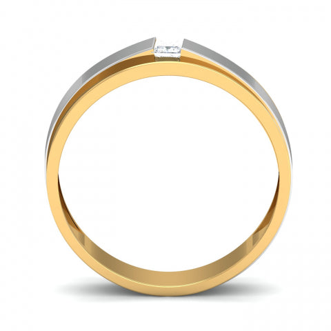 Wedding Solitaire Band For Men