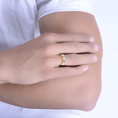 Wedding Solitaire Band For Men