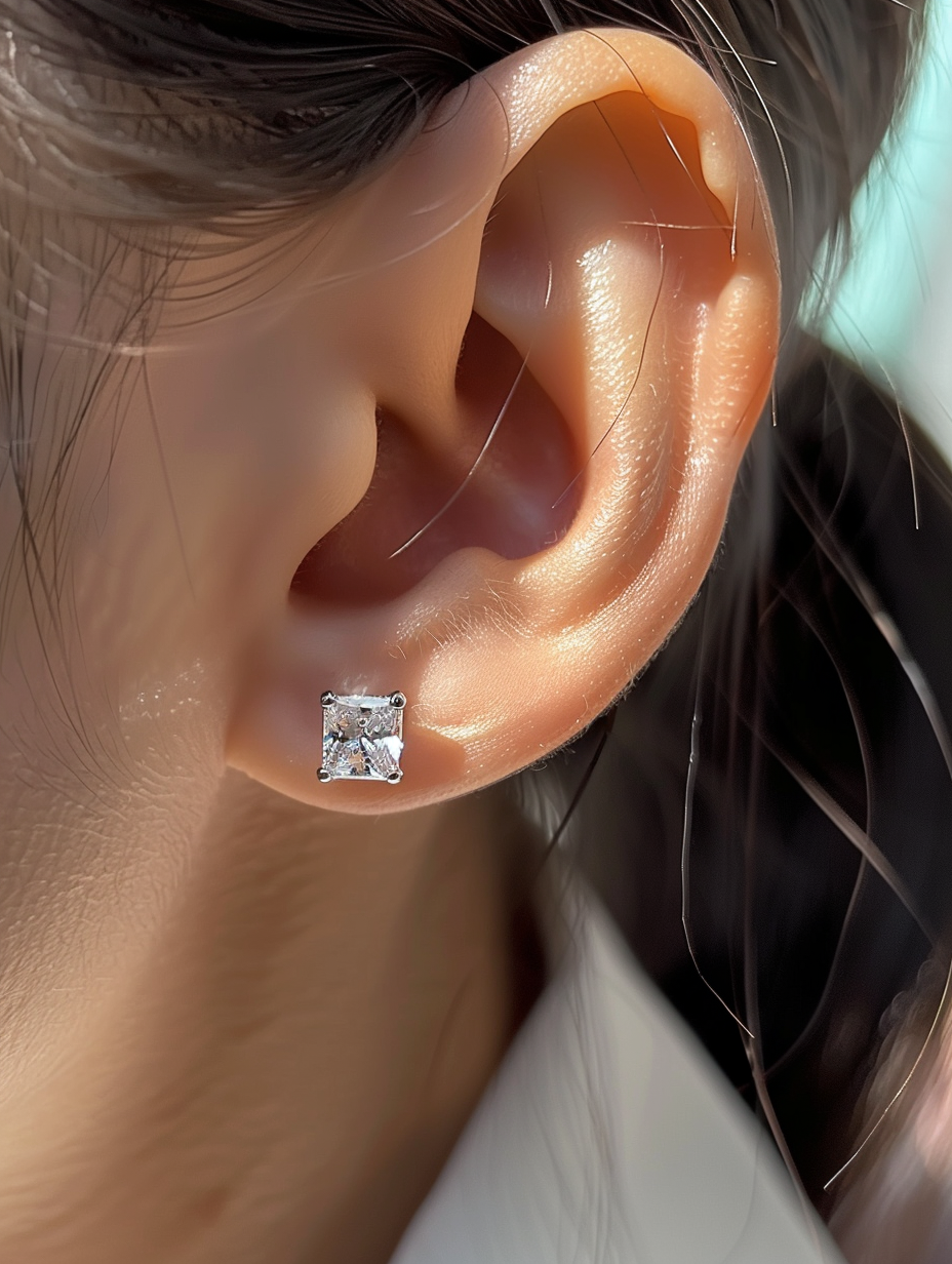 1 ct Princess Studs