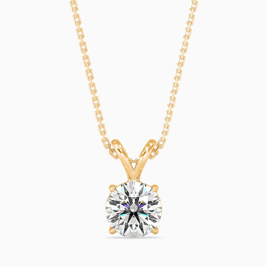 1 ct Solitaire Pendant (4 prongs)
