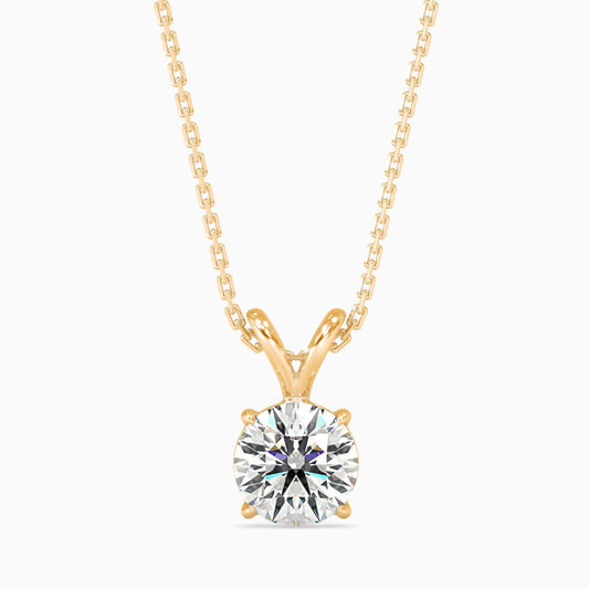 1 ct Solitaire Pendant (4 prongs)