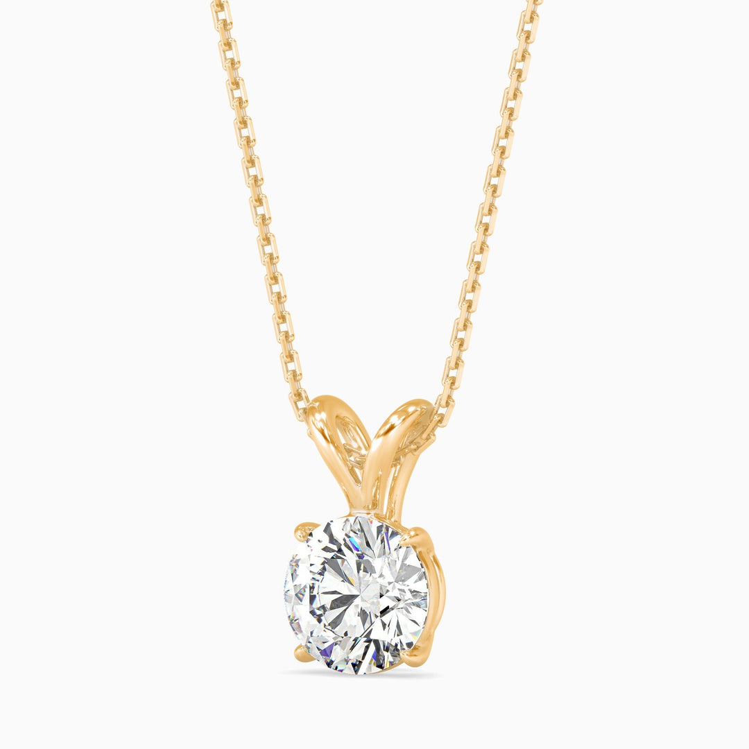 1 ct Solitaire Pendant (4 prongs)