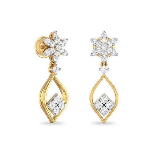 Gleaming Diamond Earrings