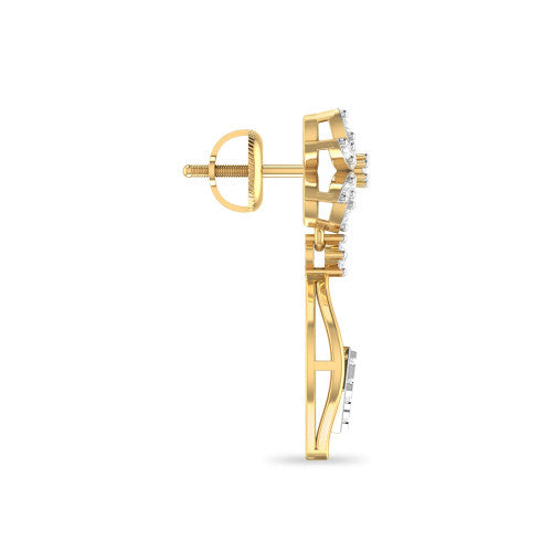 Gleaming Diamond Earrings