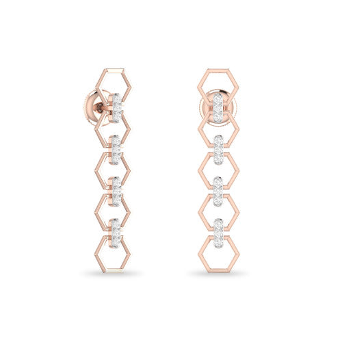 Dangle Diamond Earrings