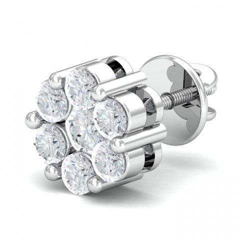 Lusture Solitaire Earrings