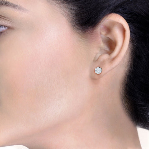 Lusture Solitaire Earrings