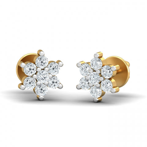 Flower Diamond Studs
