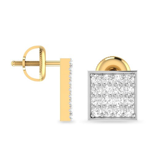 Squaro Diamond Earrings
