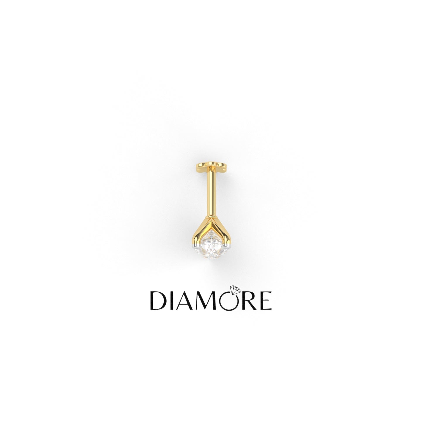 Pear cut Diamond Nosepin