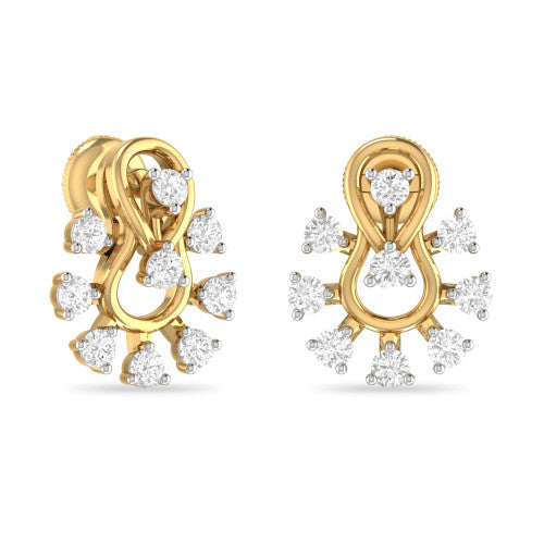 Vine Diamond Earrings