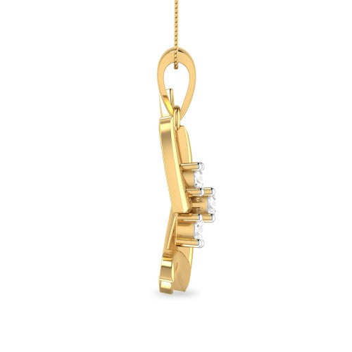 Swastik Diamond Pendant