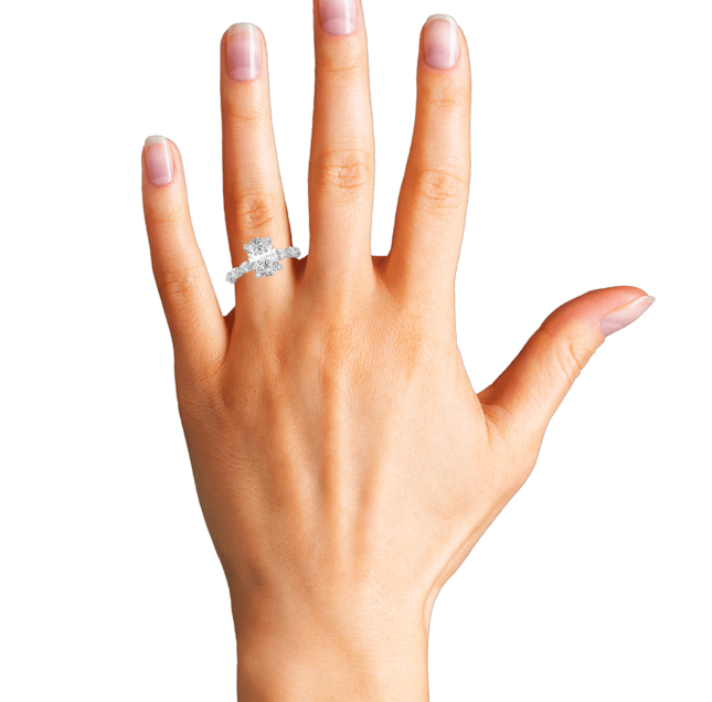 Floating Marquise 3ct Oval Ring