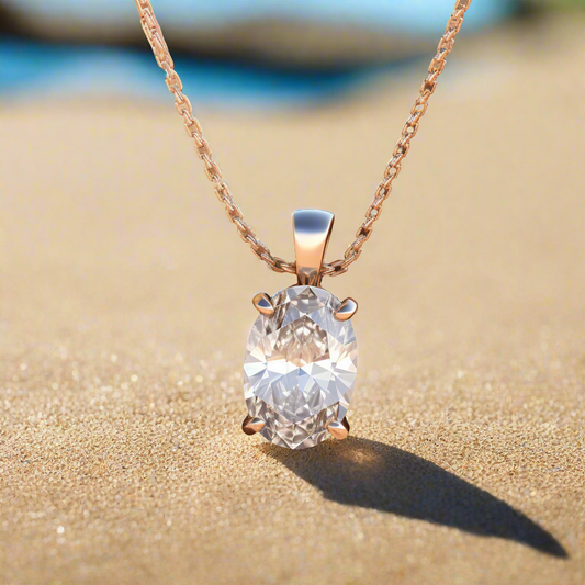1.5 ct Oval Pendant