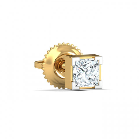 0.80 ct. Princess Ear Stud for Men