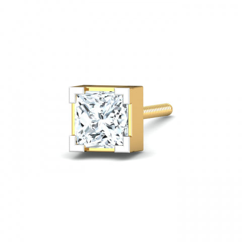 0.80 ct. Princess Ear Stud for Men