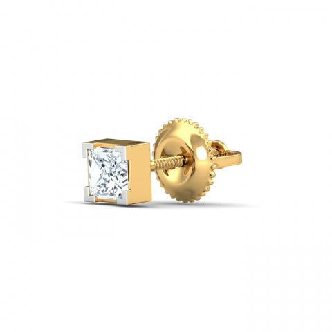 0.80 ct. Princess Ear Stud for Men