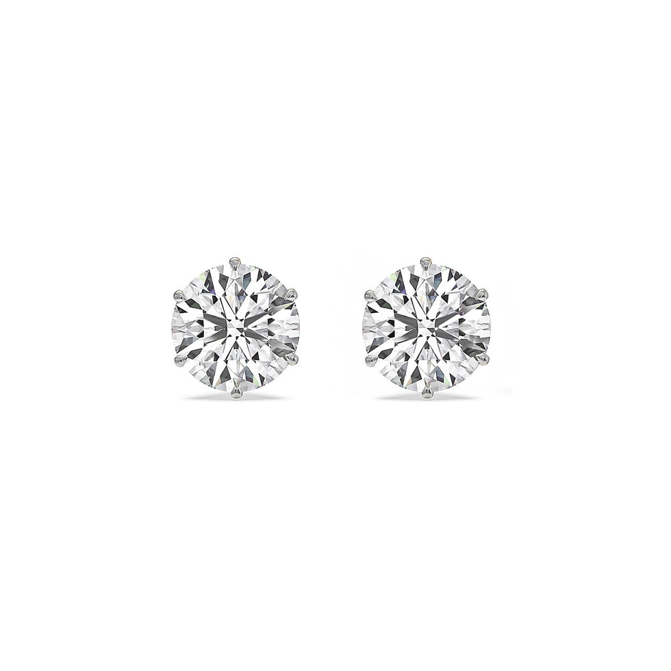 1 carat Solitaire Earstuds