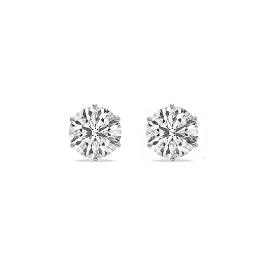 1 carat Solitaire Earstuds